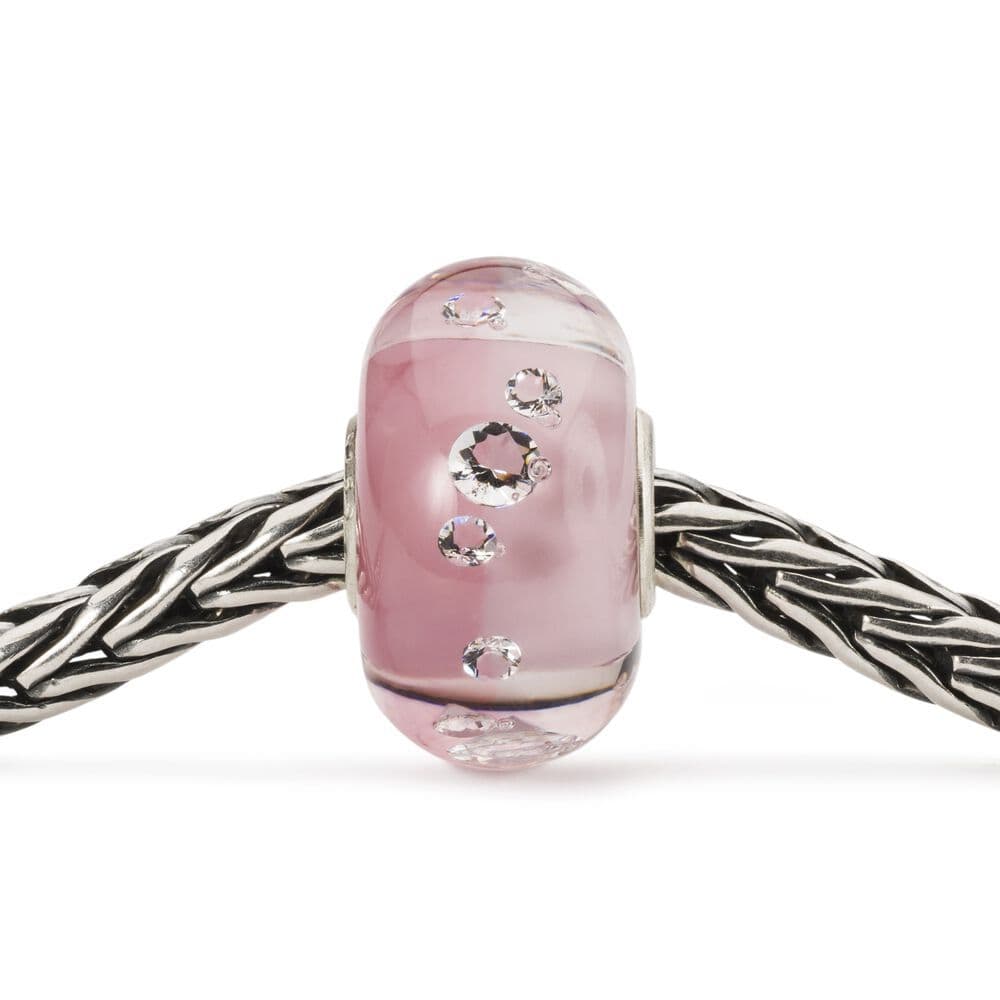 Shades Of Sparkle Rose Trollbeads Pink Glass Bead Limited Edition TGLBE-00212