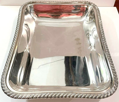 Silver plated serving tray with handles - Pre Loved