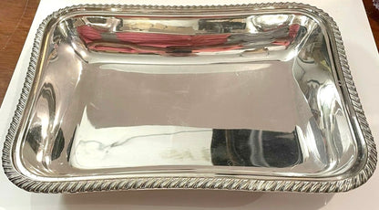 Silver plated serving tray with handles - Pre Loved