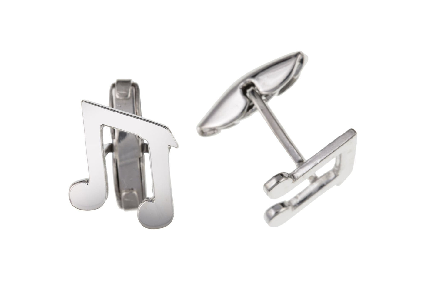 Sterling silver musical note cufflinks