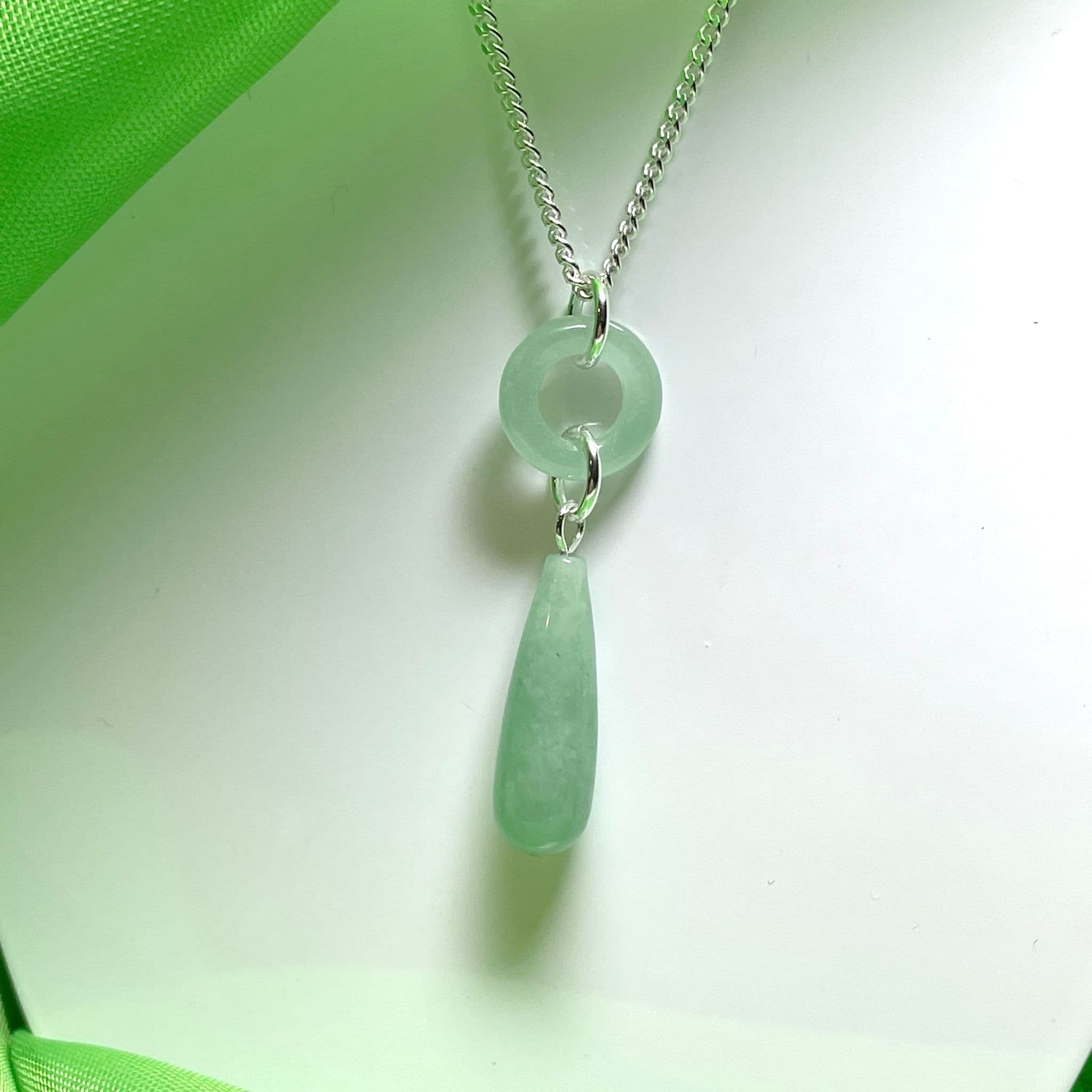 Circle on sale jade necklace