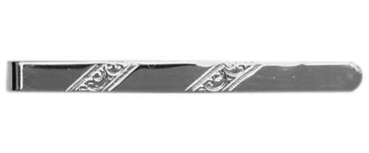 Tie Bar Sterling Silver Tie Clip Part Engraved