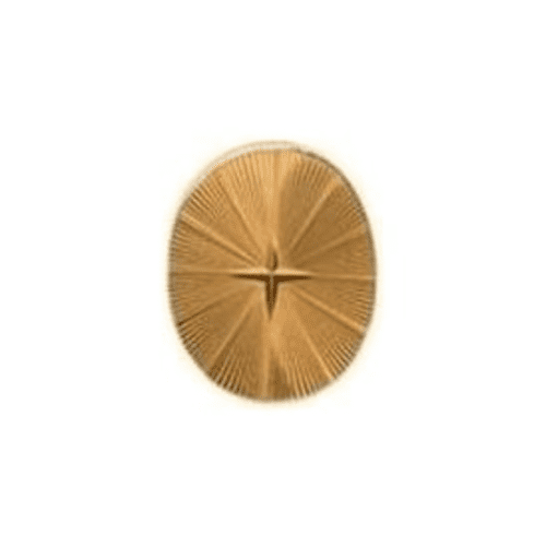 Tie Pin Gold Plated Oval Diamond Cut Tie Tac