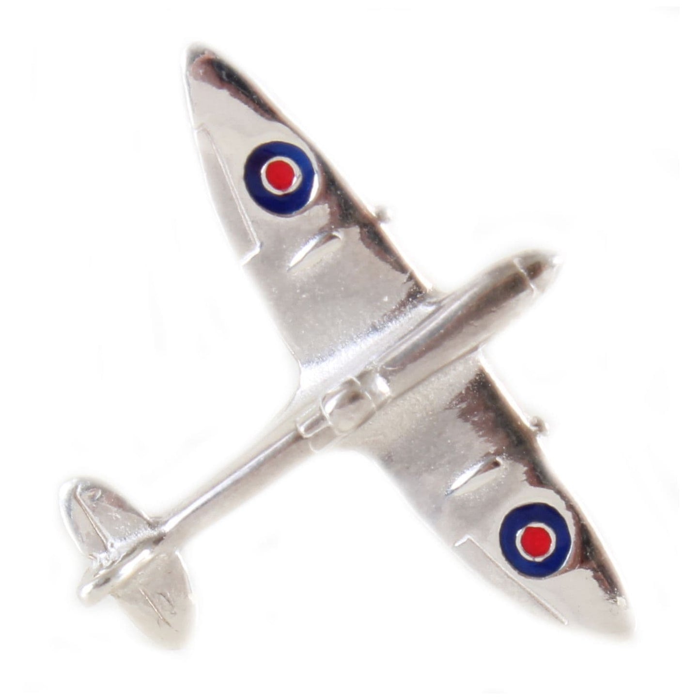 Tie Pin Sterling Silver Spitfire Shaped Tie Tac