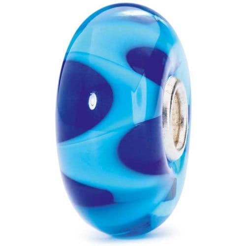 Trollbeads Azure Wave Glass Bead TGLBE-10196