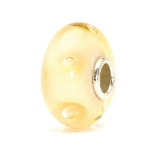 Trollbeads Beige Bubbles Glass Bead TGLBE-10015