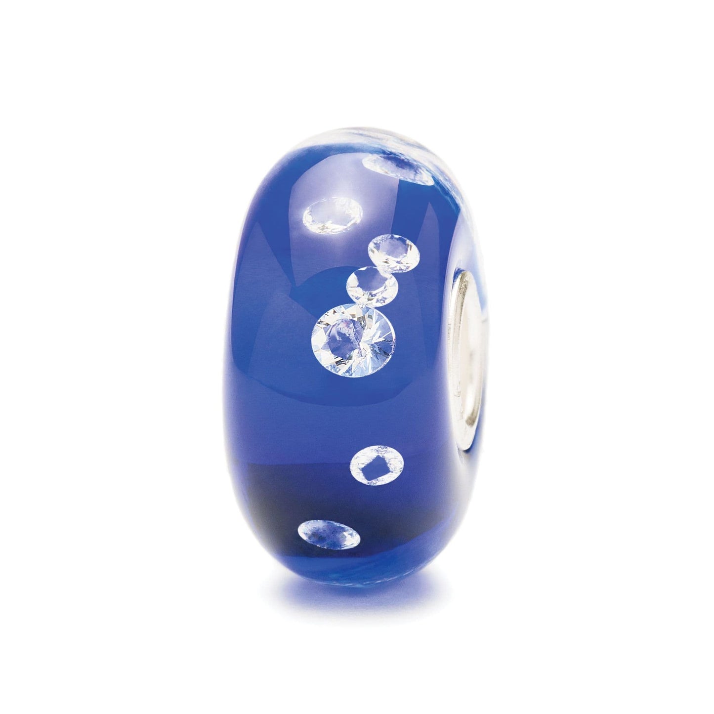 Trollbeads Blue Diamond Bead Glass Bead TGLBE-00027