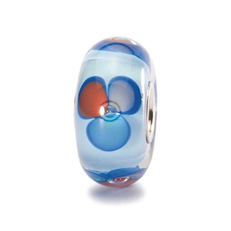 Trollbeads Blue Fantasy Glass Bead TGLBE-10154