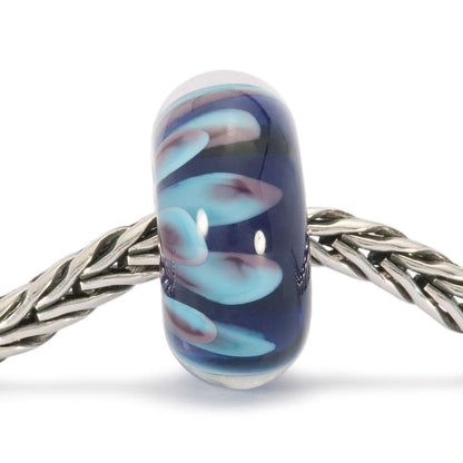 Trollbeads Blue Petals Glass Bead TGLBE-10100