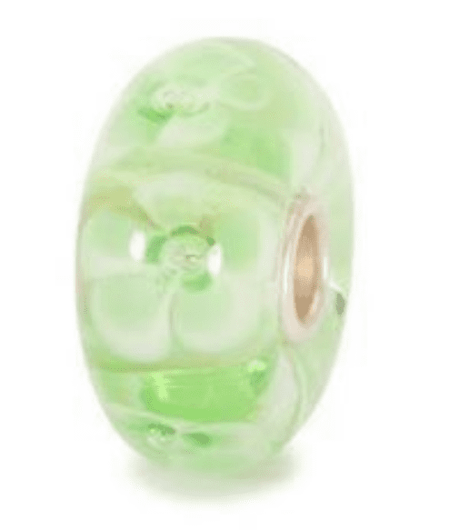 Trollbeads Light Green Flower Glass Bead TGLBE-10097