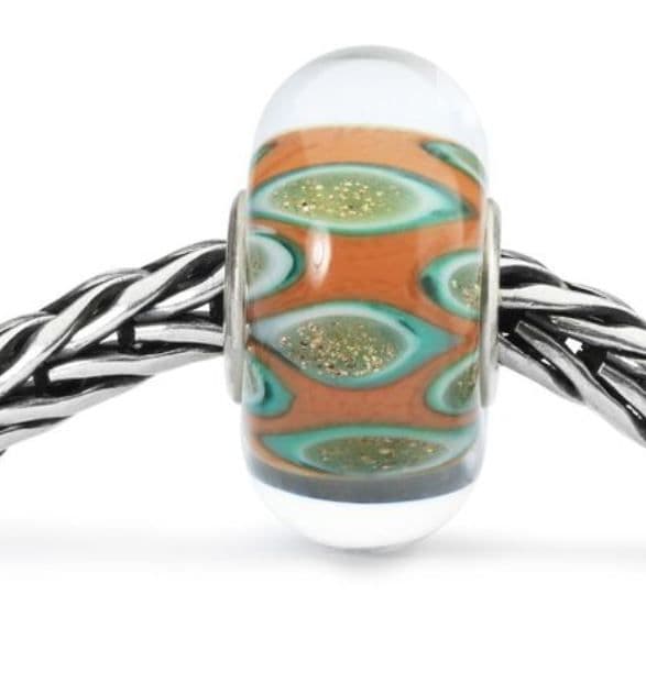 Trollbeads Retired TGLBE-10407 Once Upon A Time Glass Bead