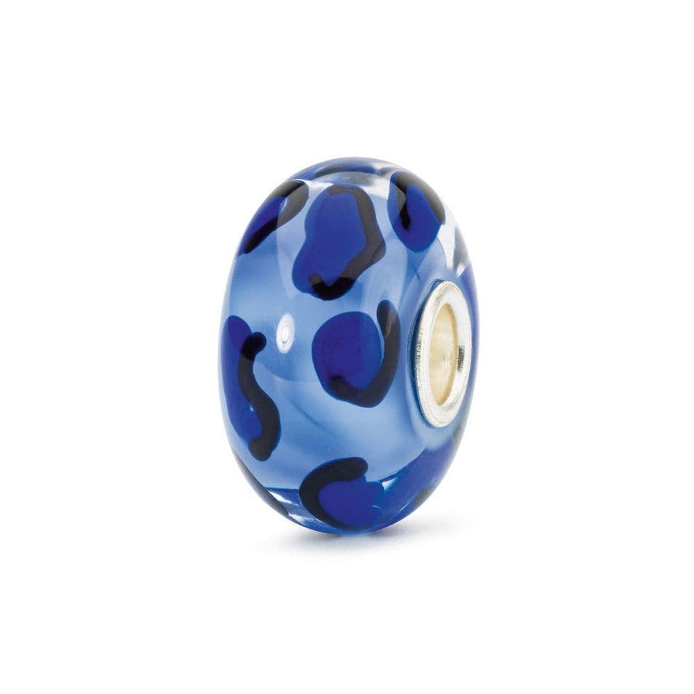 Trollbeads Sapphire Cheetah Glass Bead Spring Collection 2018 TGLBE-10419