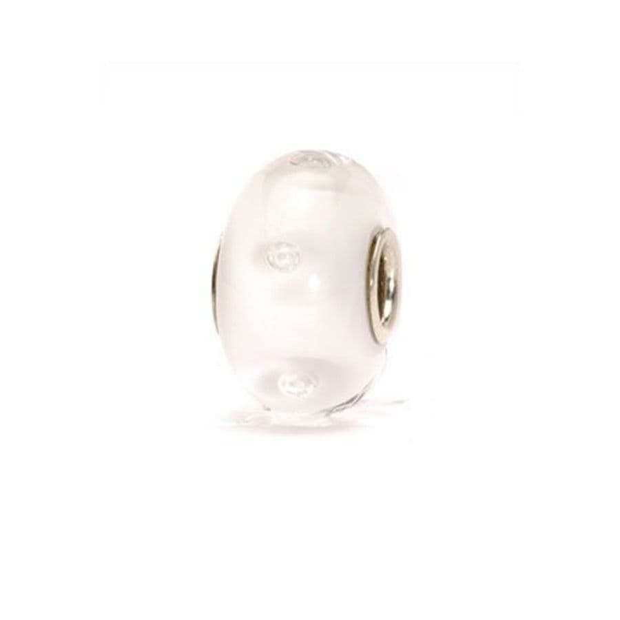 Trollbeads White Bubbles Glass Bead TGLBE-10231