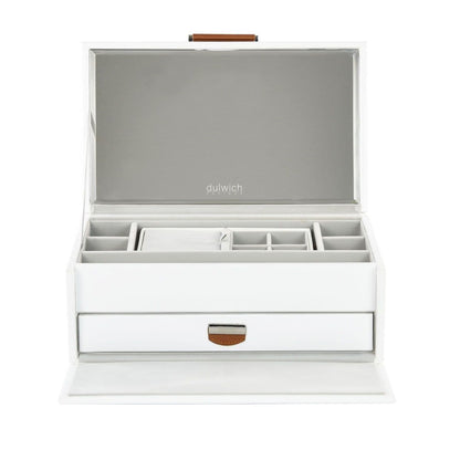 71107 Dulwich Design Medium Notting Hill White Jewellery Box