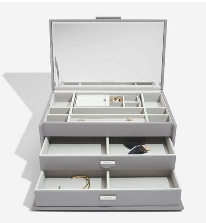 Dulwich Designs Notting Hill Large Grey Jewellery Box 71176