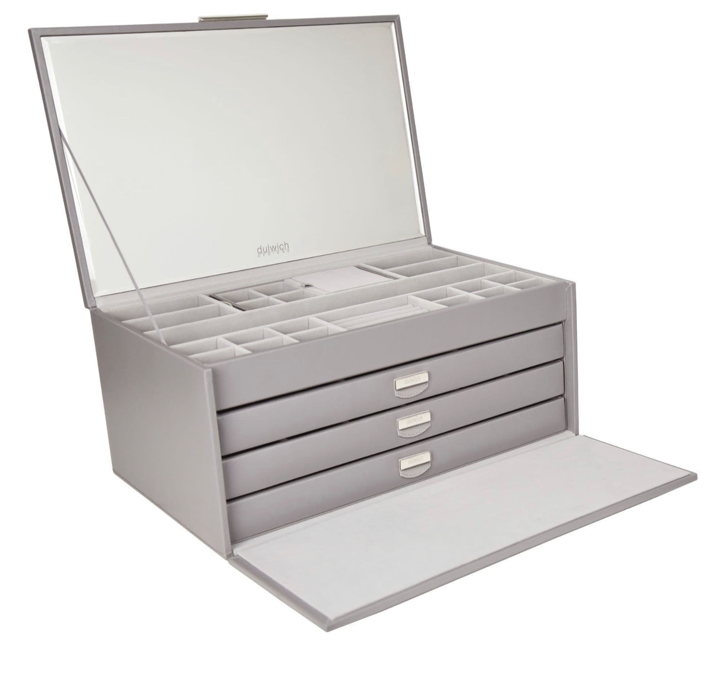 71177 Dulwich Designs Notting Hill Extra Large Grey Jewellery Box