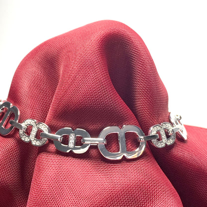 Cubic Zirconia Sterling Silver Bracelet