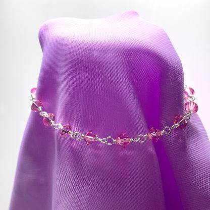 Pink bead bracelet