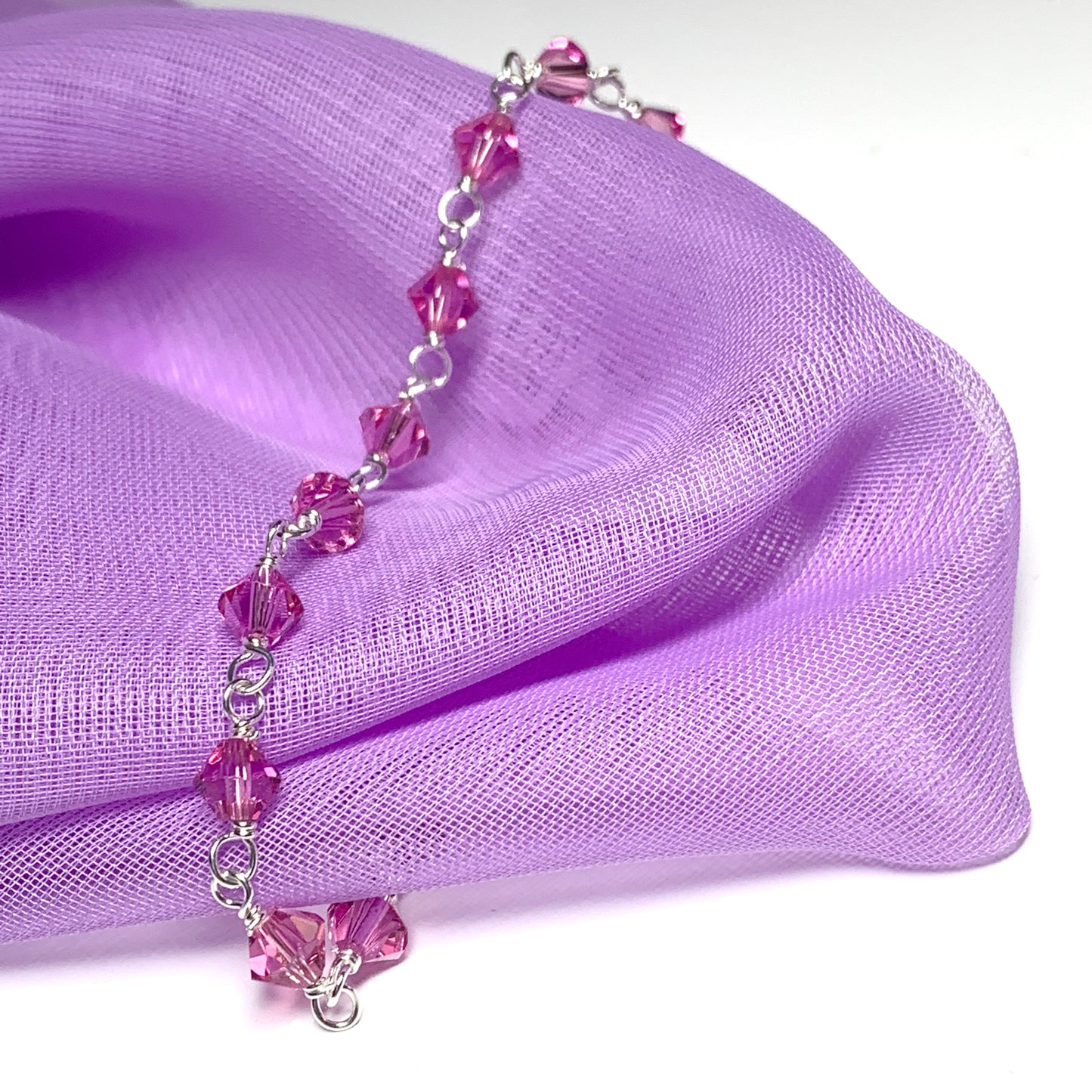 Pink bead bracelet