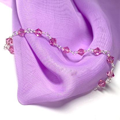 Pink bead bracelet