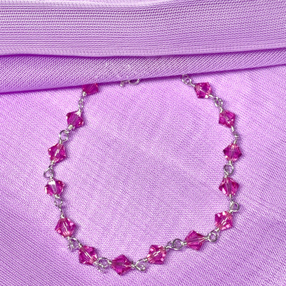 Pink bead bracelet