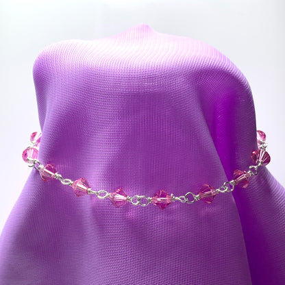 Pink bead bracelet