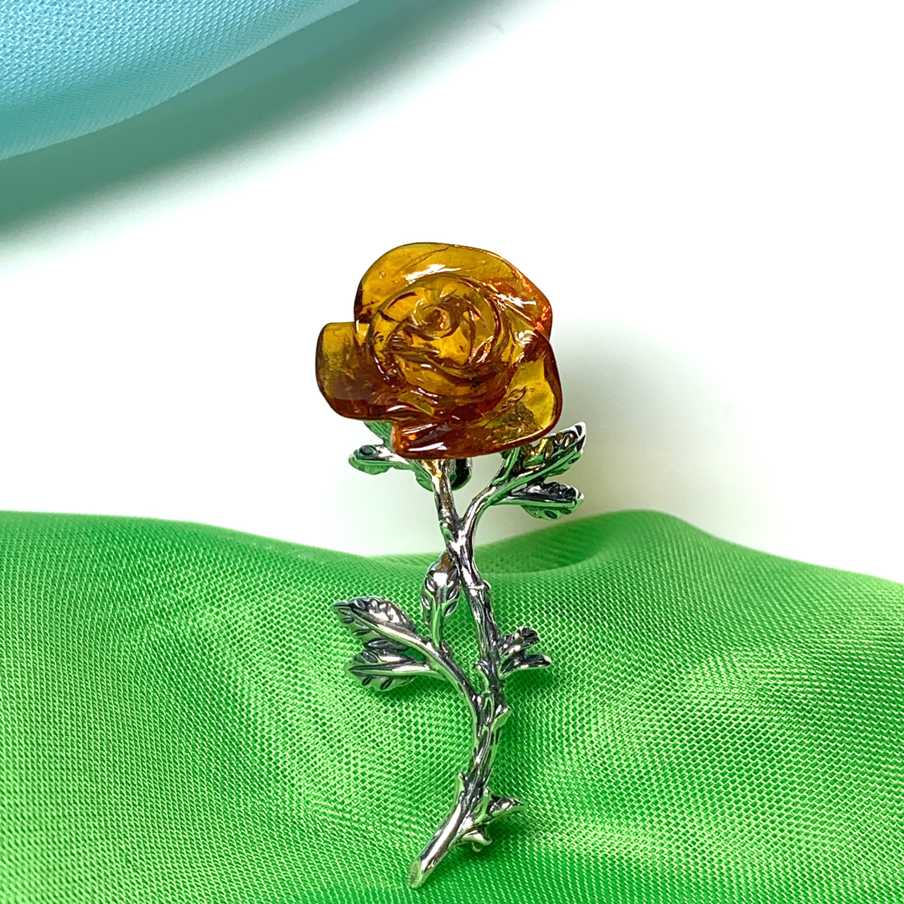 Rose brooch best sale