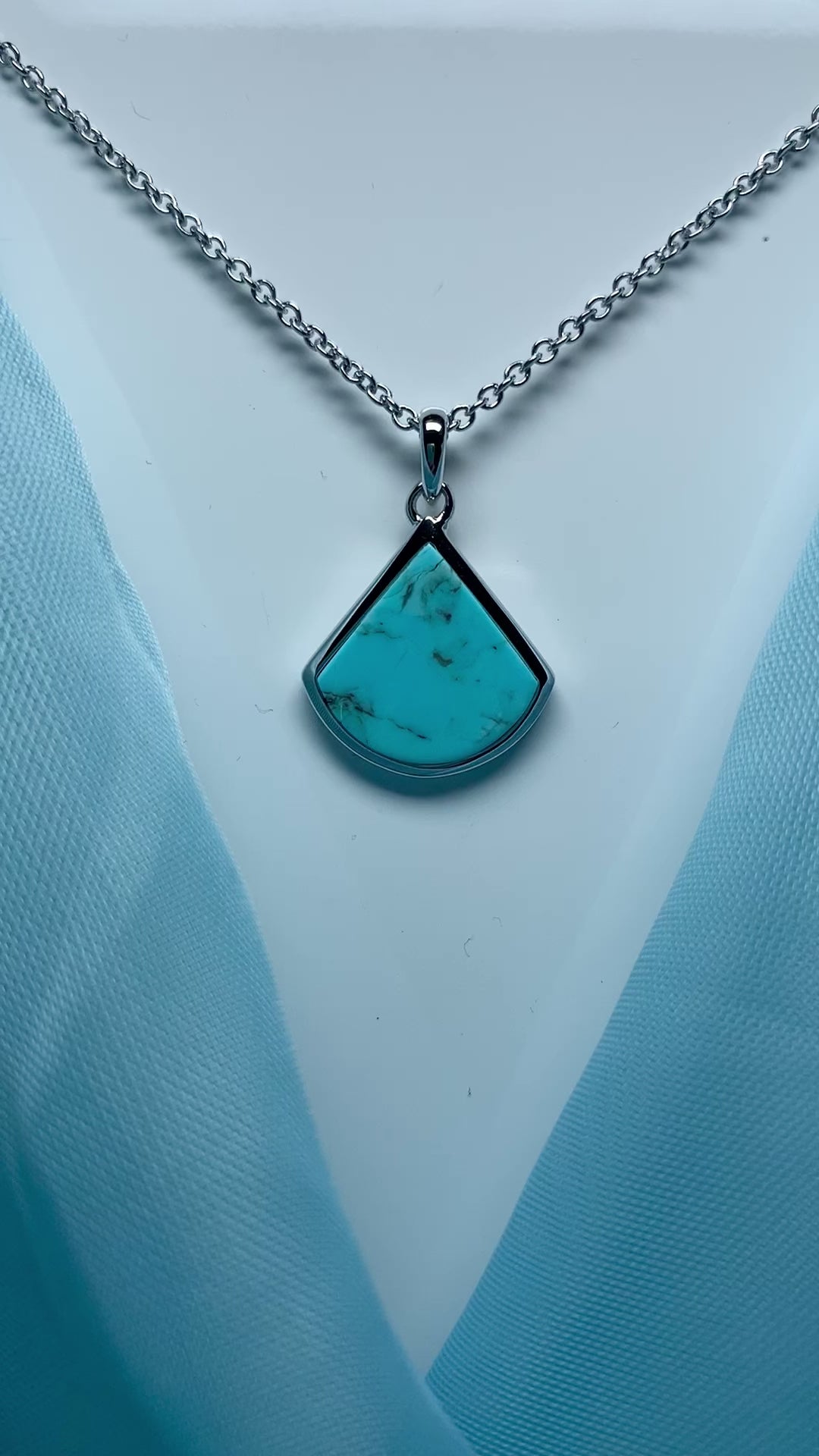 Turquoise deals triangle necklace