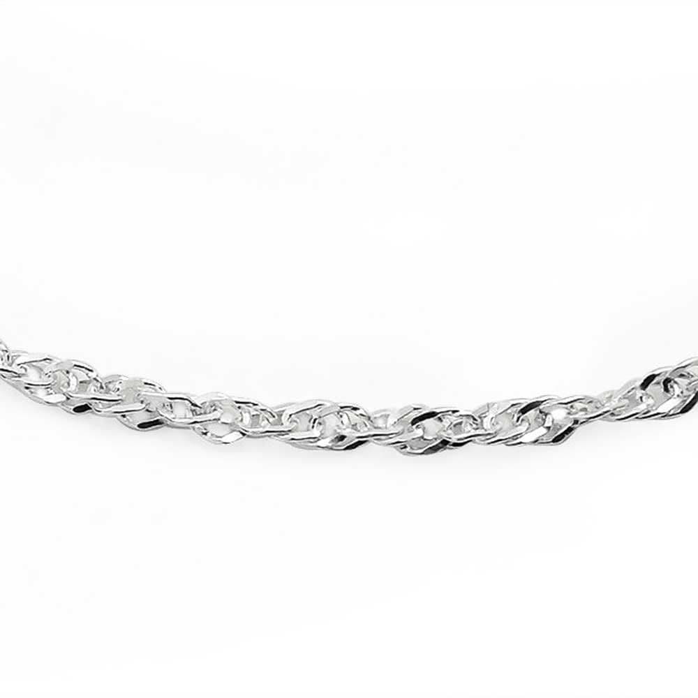 Anklet Sterling Silver Fancy Twisted Curb Solid Ladies Ankle Chain - 25 Days Delivery