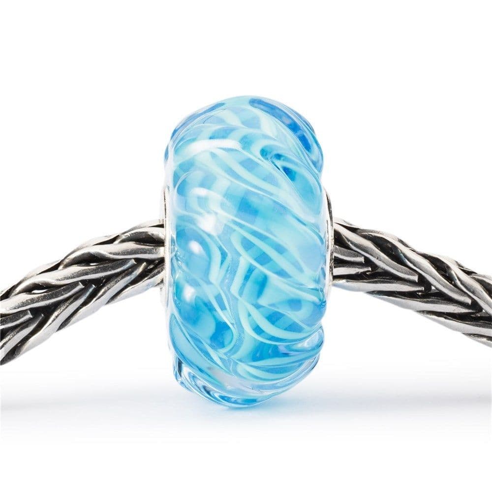 Azure Ripples bead Limited Edition Trollbeads Glass