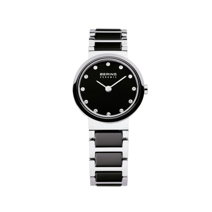 Bering Ladies Black Ceramic Bracelet Bering Watch 10725-742