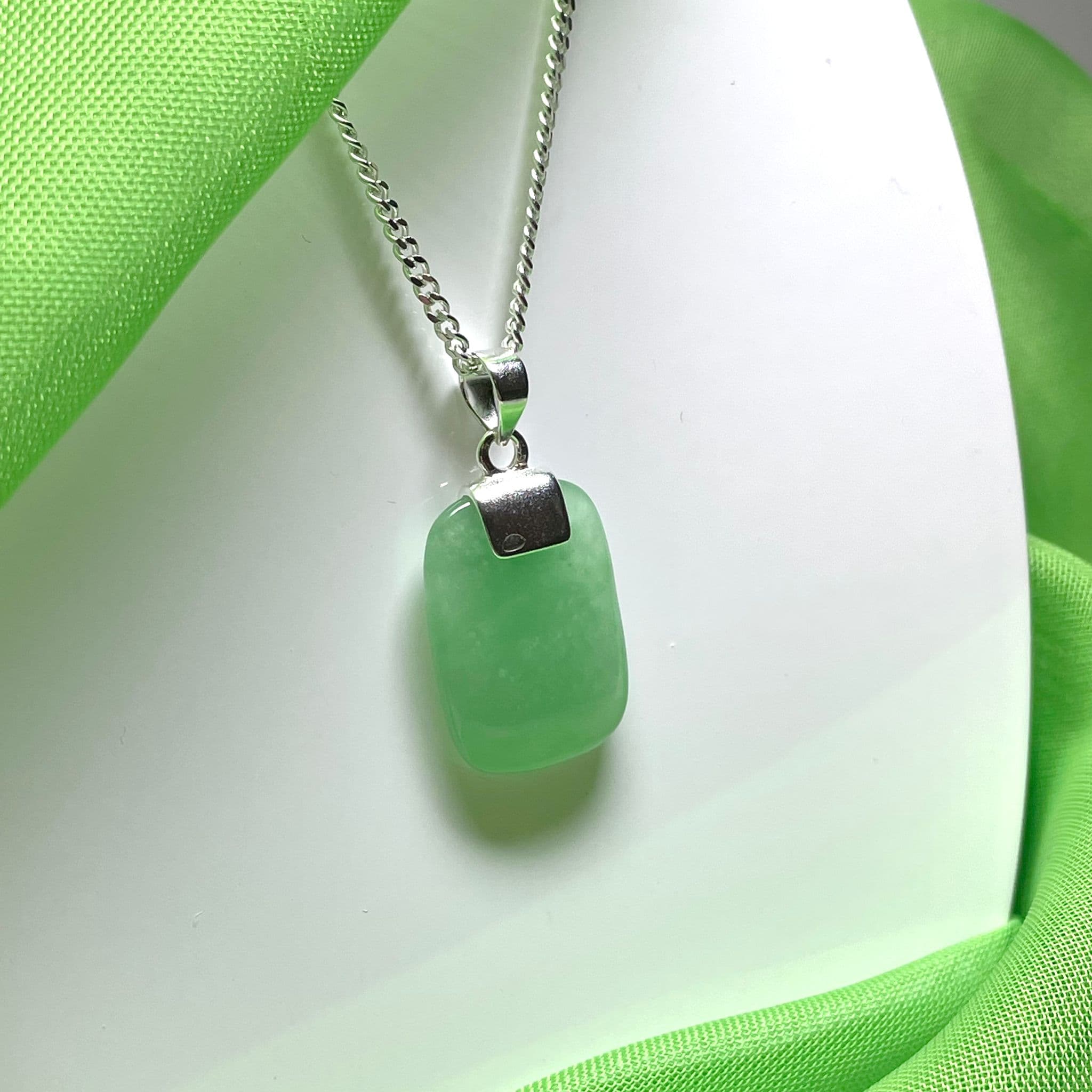 Buy Elegant jade green marble stone necklace with white pearls only on Kalki