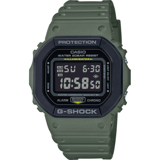 DW-5610SU-3ER Casio Watch G Shock Men's Green Rubber Strap Digital