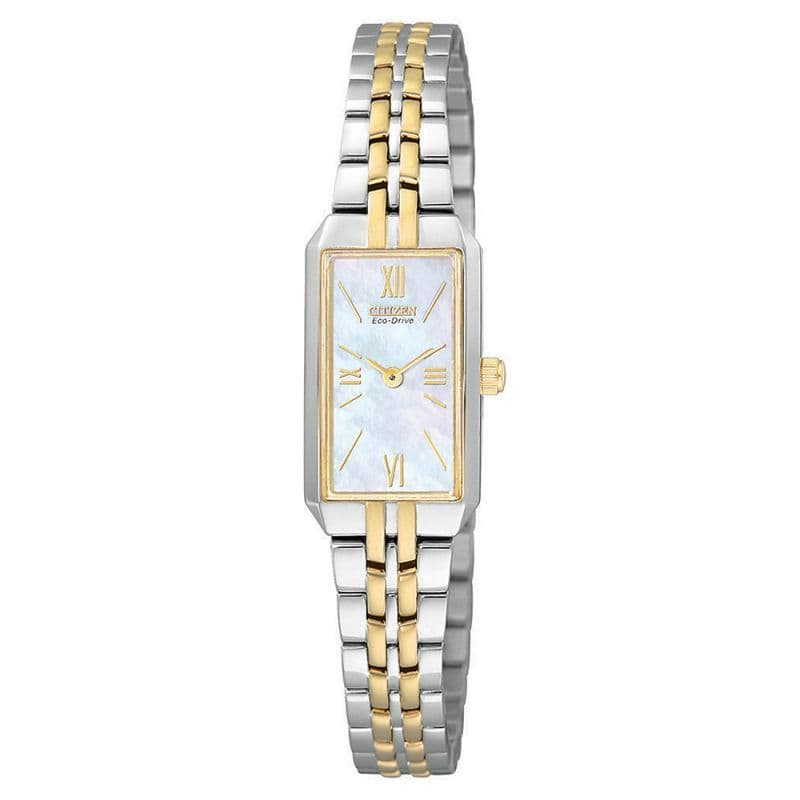 EG2694-59D Citizen Watch Stainless Steel with Yellow Gold Ion Plating Eco-Drive Ladies