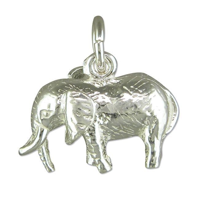 Elephant Charm Sterling Silver Charm