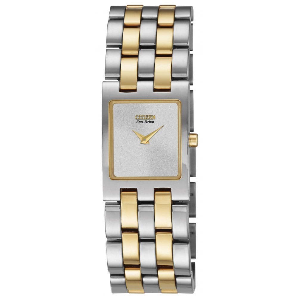 EX1304-51A Citizen Watch Stainless Steel with Yellow Gold Ion Plating Eco-Drive Ladies