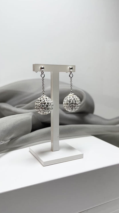 NON Tresor Paris white drop earrings