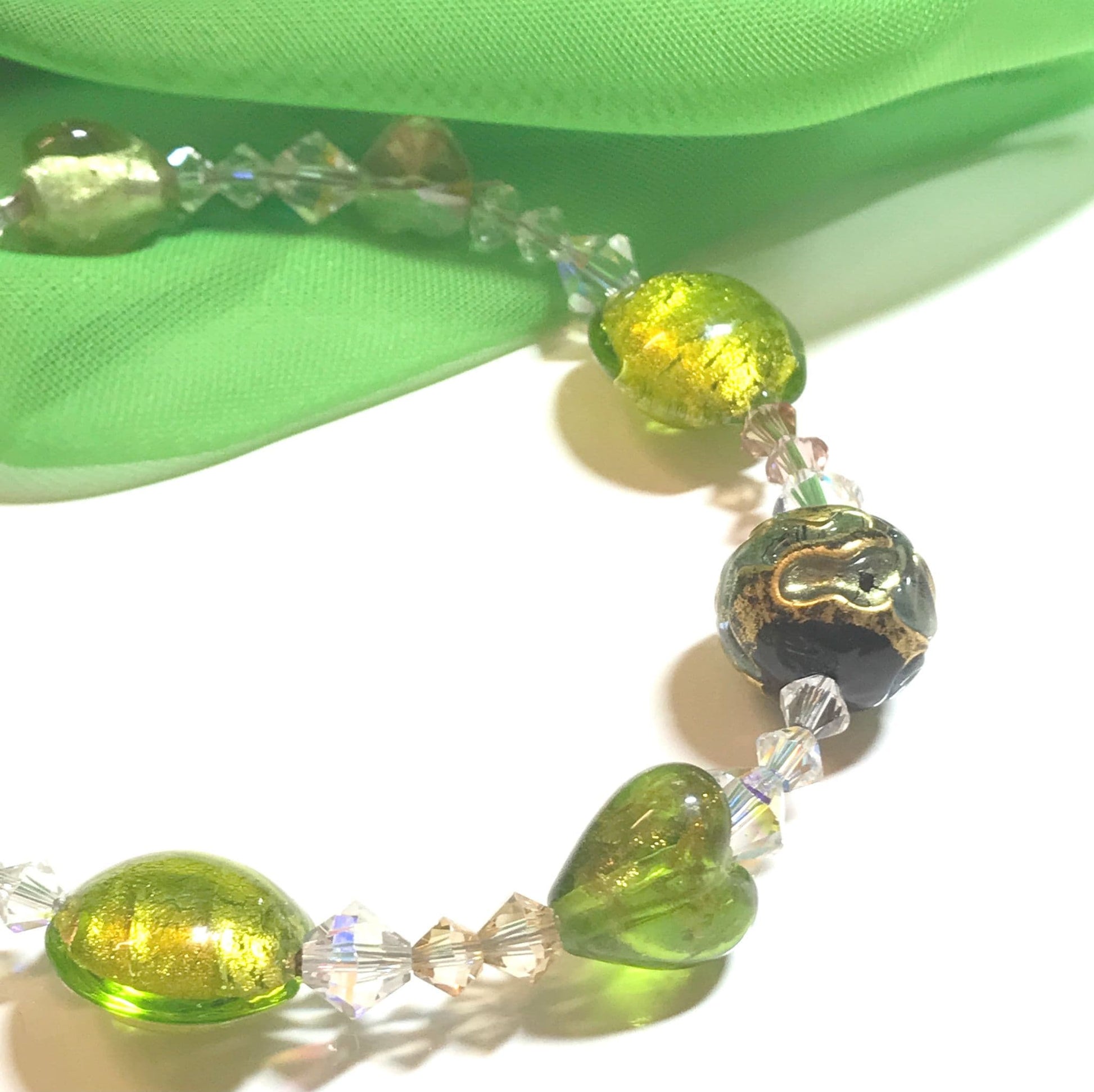 Fresh Green Murano Glass Bracelet