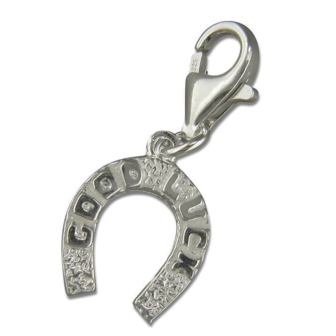 Good Luck Horseshoe Charm Sterling Silver