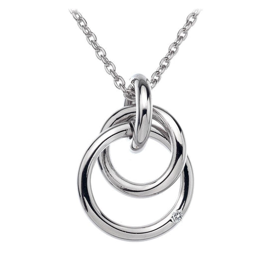 Hot Diamonds Sterling Silver Eternity Interlocking necklace DP372
