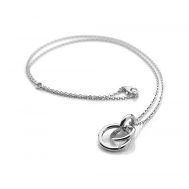 Hot Diamonds Sterling Silver Eternity Interlocking necklace DP372