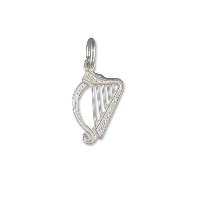 Irish Harp Charm Sterling Silver