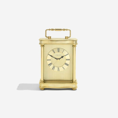 London Clock Company Gold Finish Carriage Mantle Clock 03067