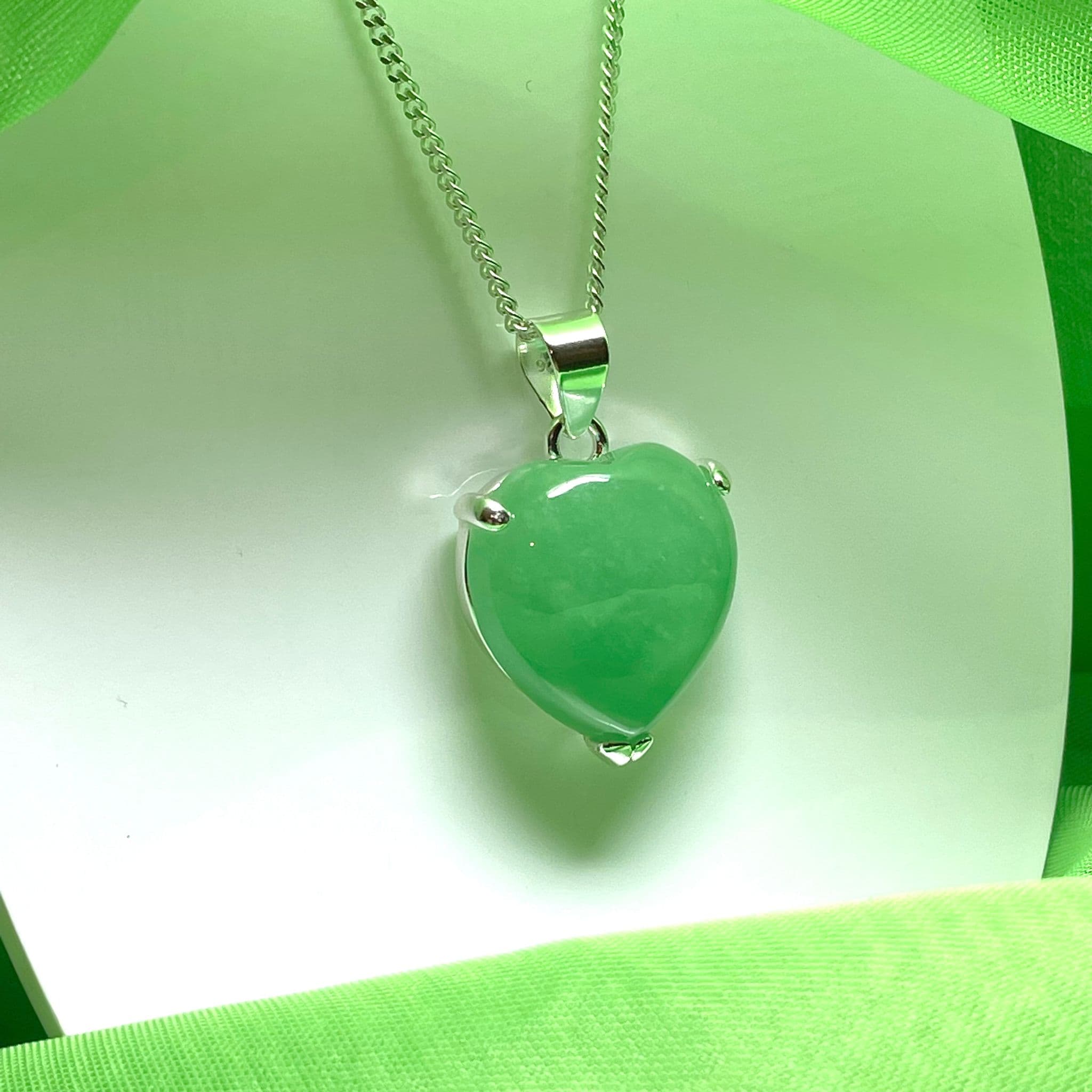 Heart shaped store jade pendant