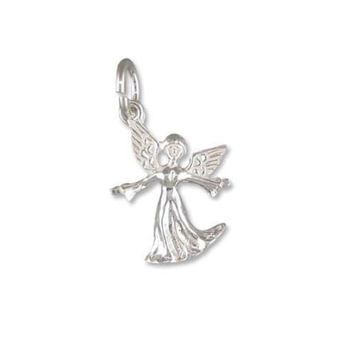 Small Angel Charm Sterling Silver Charm