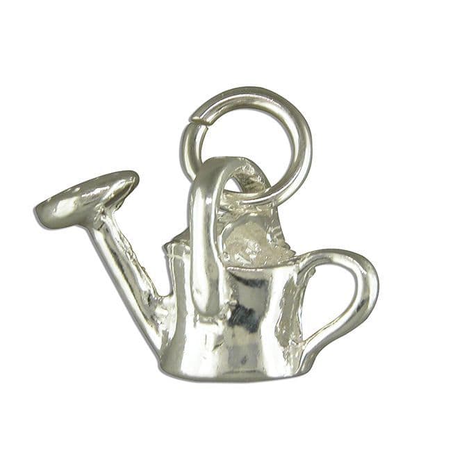 Sterling Silver Watering Can Solid Charm
