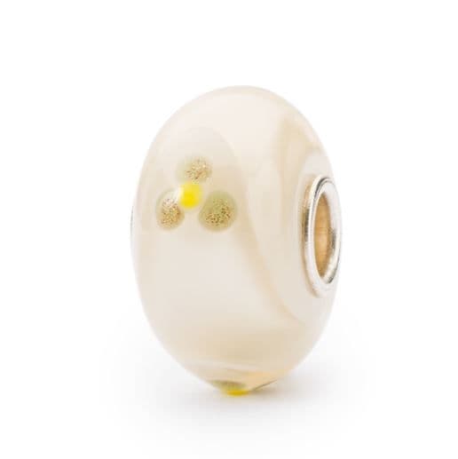 Trollbeads Ivory Flower Armadillo Limited Edition Glass Bead TGLBE-20317